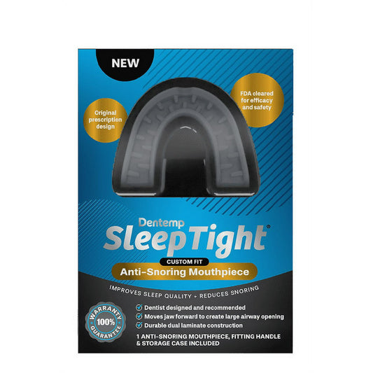 Dentemp SleepTight Anti-Snoring Custom Fit Mouthguard – Made in USA