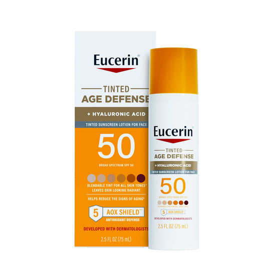 Eucerin Tinted Age Defense Face Sunscreen SPF 50, 2.5 fl oz