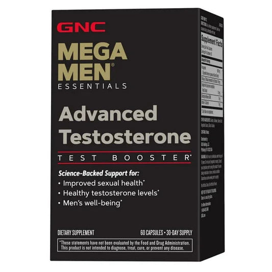 GNC Mega Men Advanced Testosterone Support – 60 Capsules, 30-Day Supply - Exotic Pro