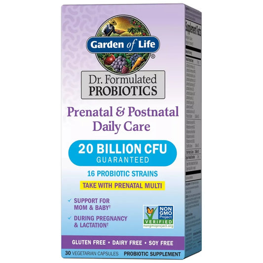 Garden of Life Dr. Formulated Prenatal &amp; Postnatal Daily Care Probiotics - 30 Capsules