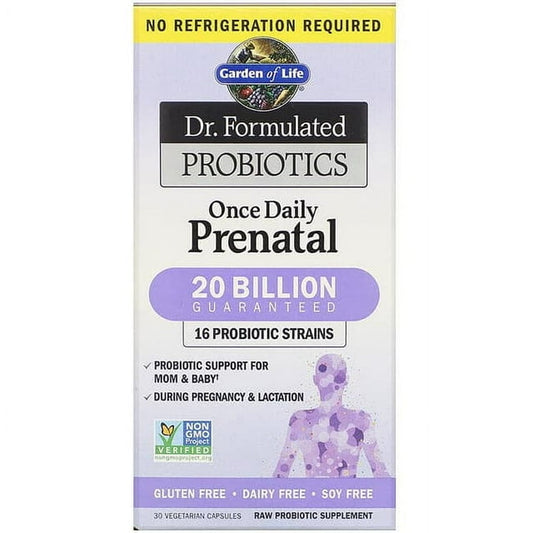 Garden of Life Dr. Formulated Prenatal Probiotics, Shelf-Stable, 30 Ct