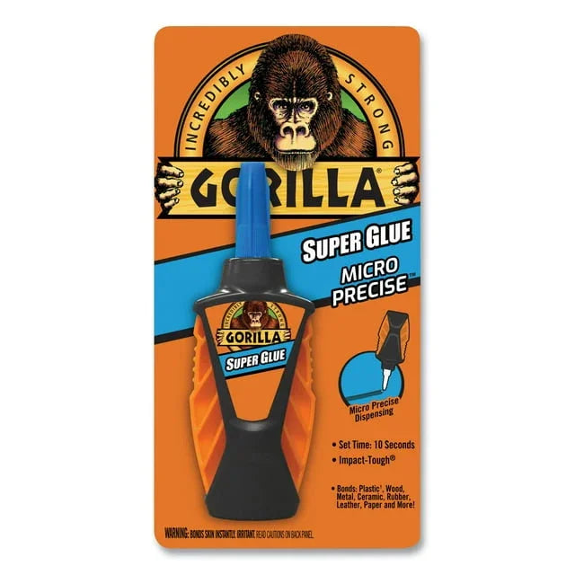 Gorilla Micro Precise Super Glue Clear 5.5g | Fast-Setting Repair Adhesive - Exotic Pro