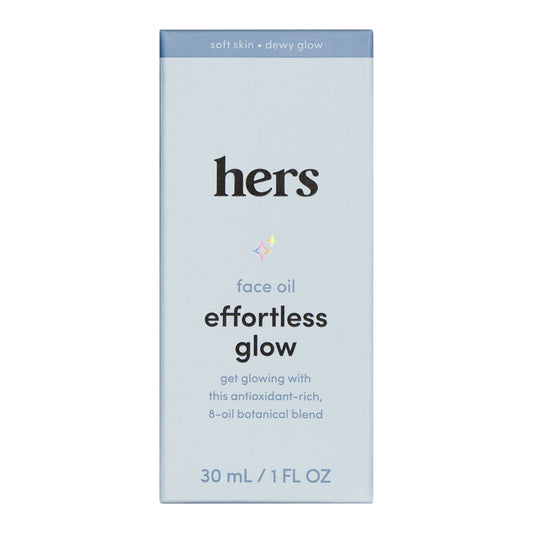 Hers Effortless Glow Face Oil - Lightweight, Hydrating Drops - 1 fl oz