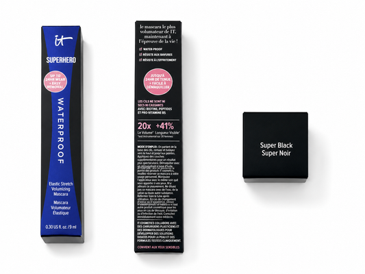 IT Cosmetics Superhero Waterproof Mascara – Volumizing Black 0.30 oz / 9mL
