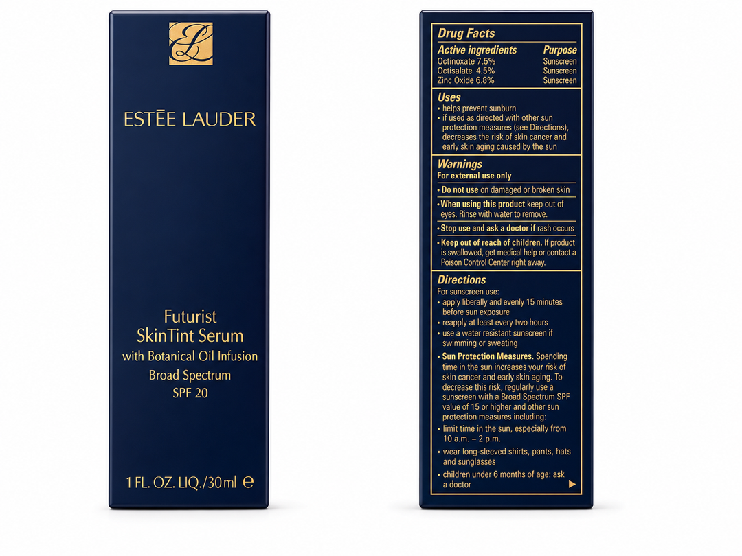 Estée Lauder Futurist SkinTint Serum Foundation SPF 20 – 5C1 Rich Chestnut 1 oz