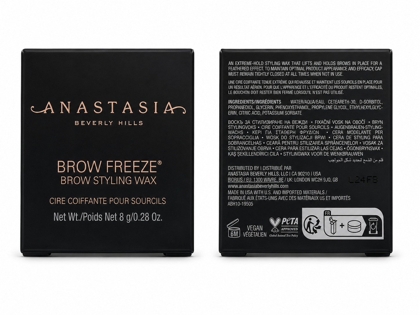 Anastasia Beverly Hills Brow Freeze Extreme Hold Sculpting Wax – Clear 0.28 oz