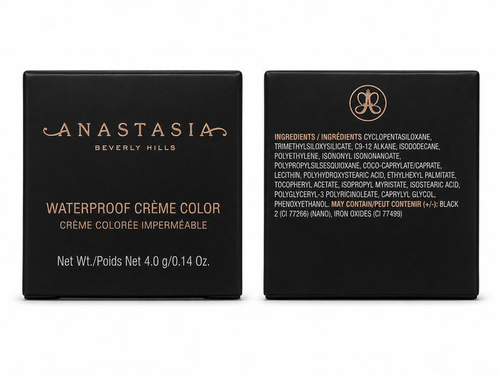 Anastasia Beverly Hills Waterproof Crème Color – Jet 0.14 oz