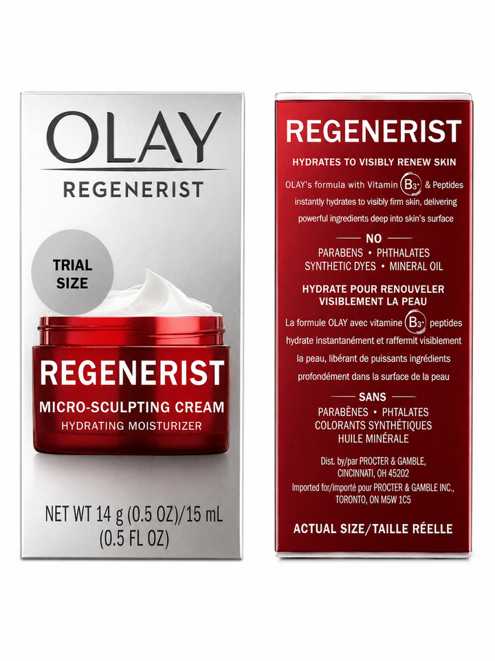 Olay Regenerist Micro-Sculpting Cream, Face Moisturizer, 0.5oz/15mL