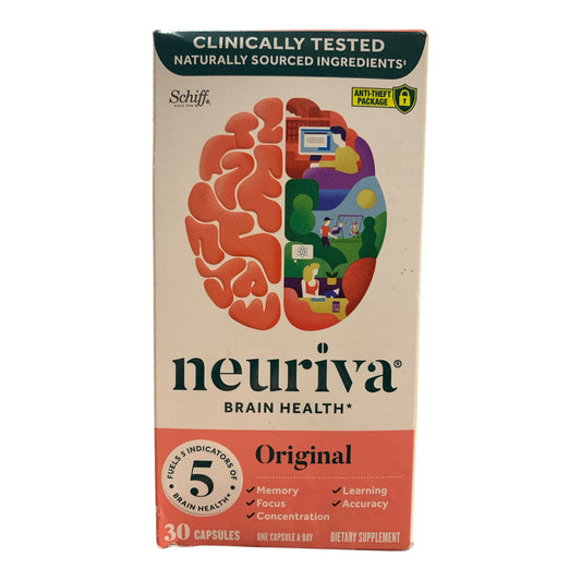 Neuriva Original Brain Health Capsules for Memory & Focus Support, 30ct