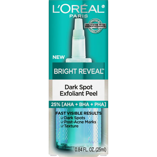 L'Oreal Paris Bright Reveal Dark Spot Exfoliant Peel, 0.85 fl oz