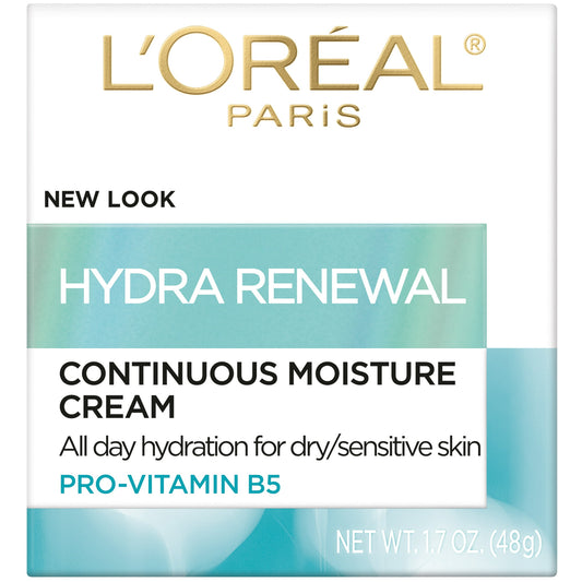 L'Oreal Paris Hydra-Renewal Moisturizer for Dry Sensitive Skin, 1.7 oz