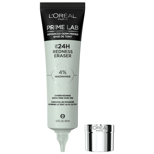 L’Oreal Paris Prime Lab Redness Eraser Primer – 24H Correcting, 1 fl oz - Exotic Pro