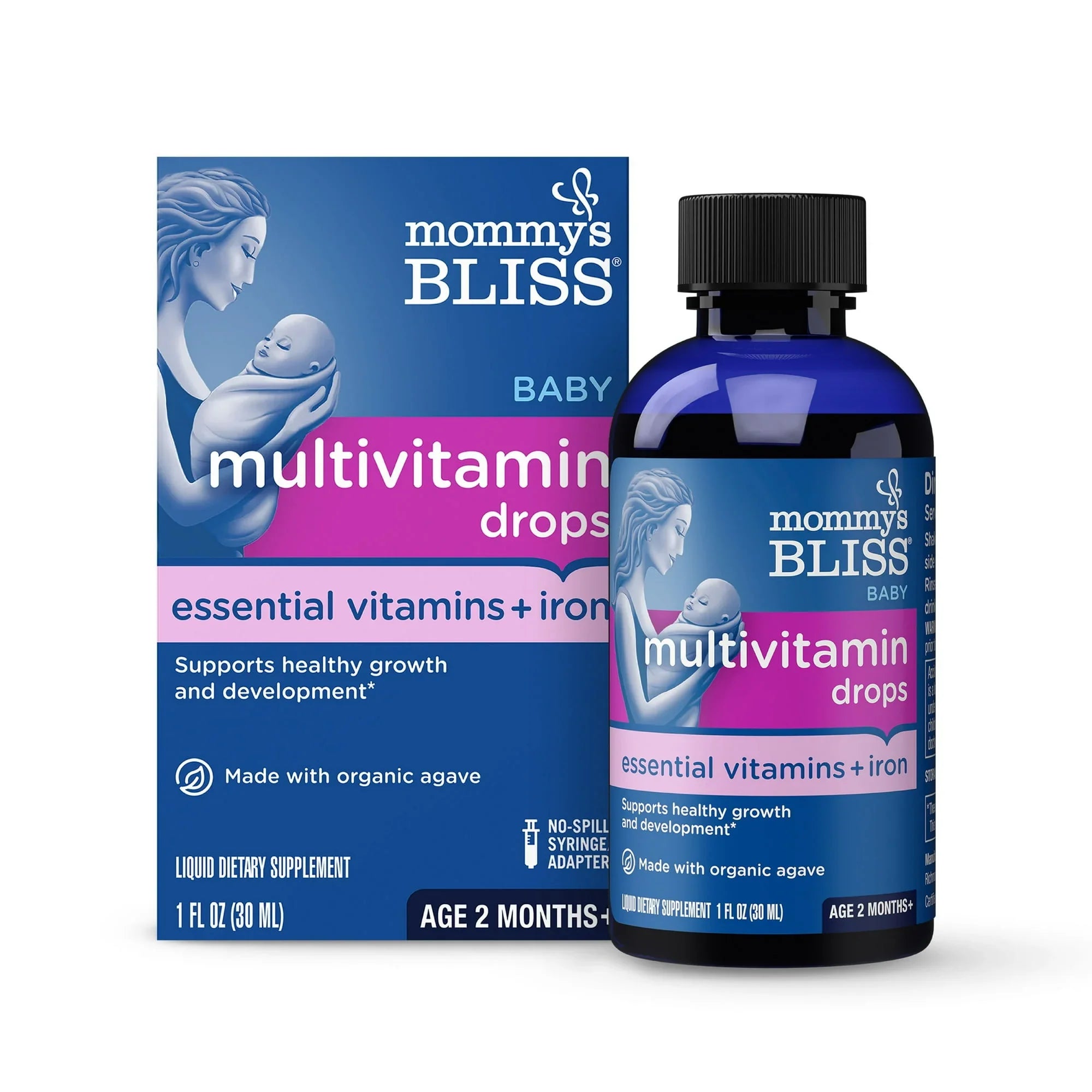 Mommy's Bliss Baby Multivitamin with Iron – Grape Flavor, 30ml - Exotic Pro