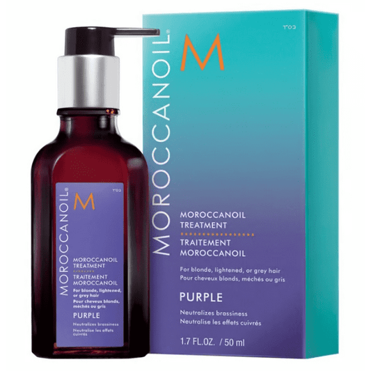 Moroccanoil Treatment Purple Hair Oil for Blonde Hair, 1.7 oz - Brass Neutralizer &amp; Nourisher