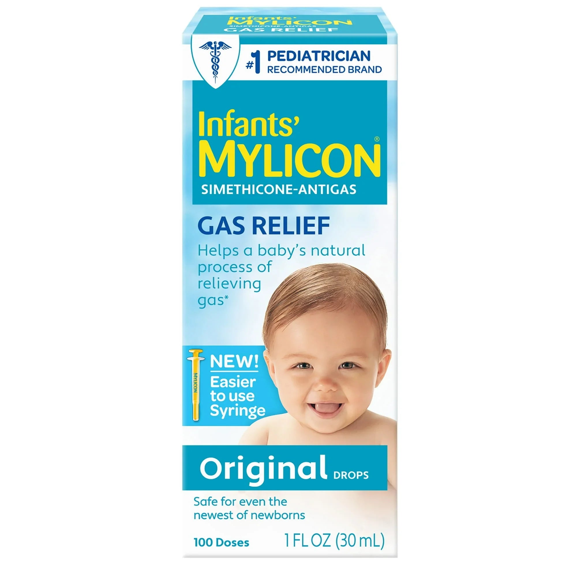 Mylicon Infant Gas Relief Drops – Original Formula, 100 Doses, 1 fl oz - Exotic Pro