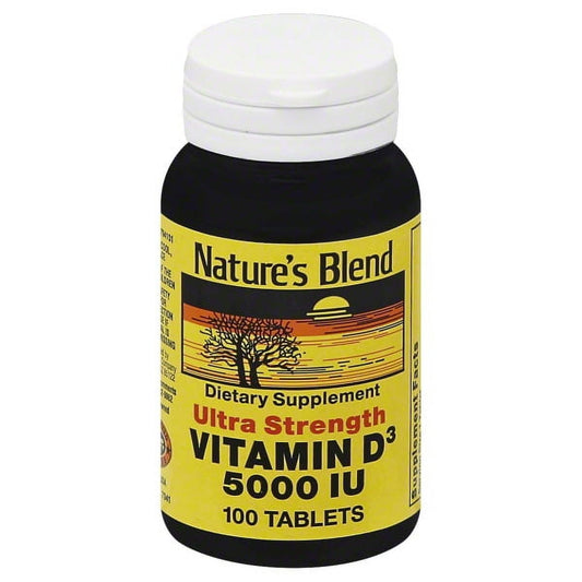 Nature’s Blend Vitamin D3 – 100 Softgels | Bone & Immune Support