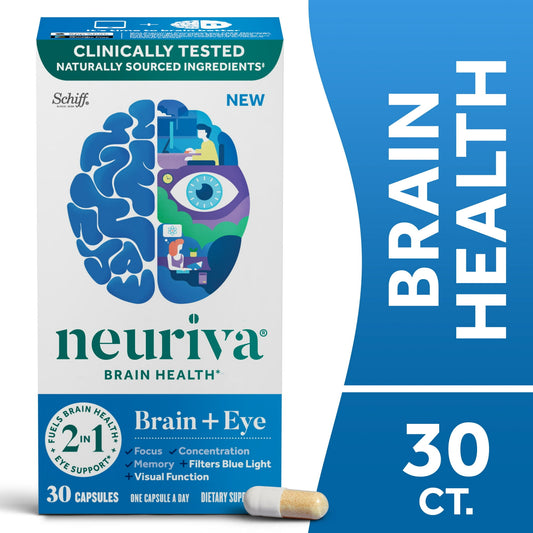 Neuriva Brain + Eye Health Capsules for Brain & Eye Support, 30ct