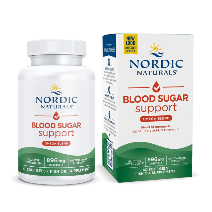 Nordic Naturals Omega Blood Sugar Softgels Lemon Flavor Non-GMO - 60 Ct - Exotic Pro