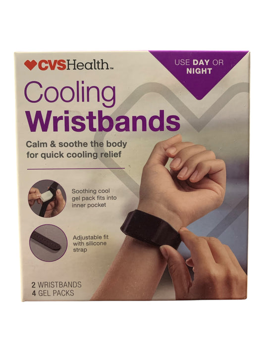 CVS Health Cooling Wristbands – Instant Cooling Relief for Exercise & Heat