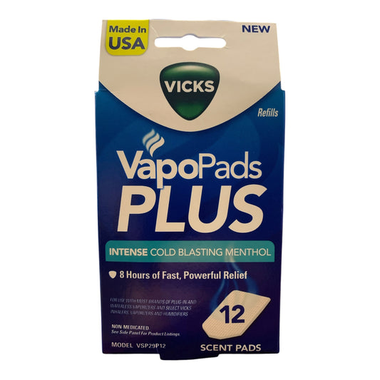 Vicks VapoPads Plus - Sinus & Allergy Relief, 12 Pack