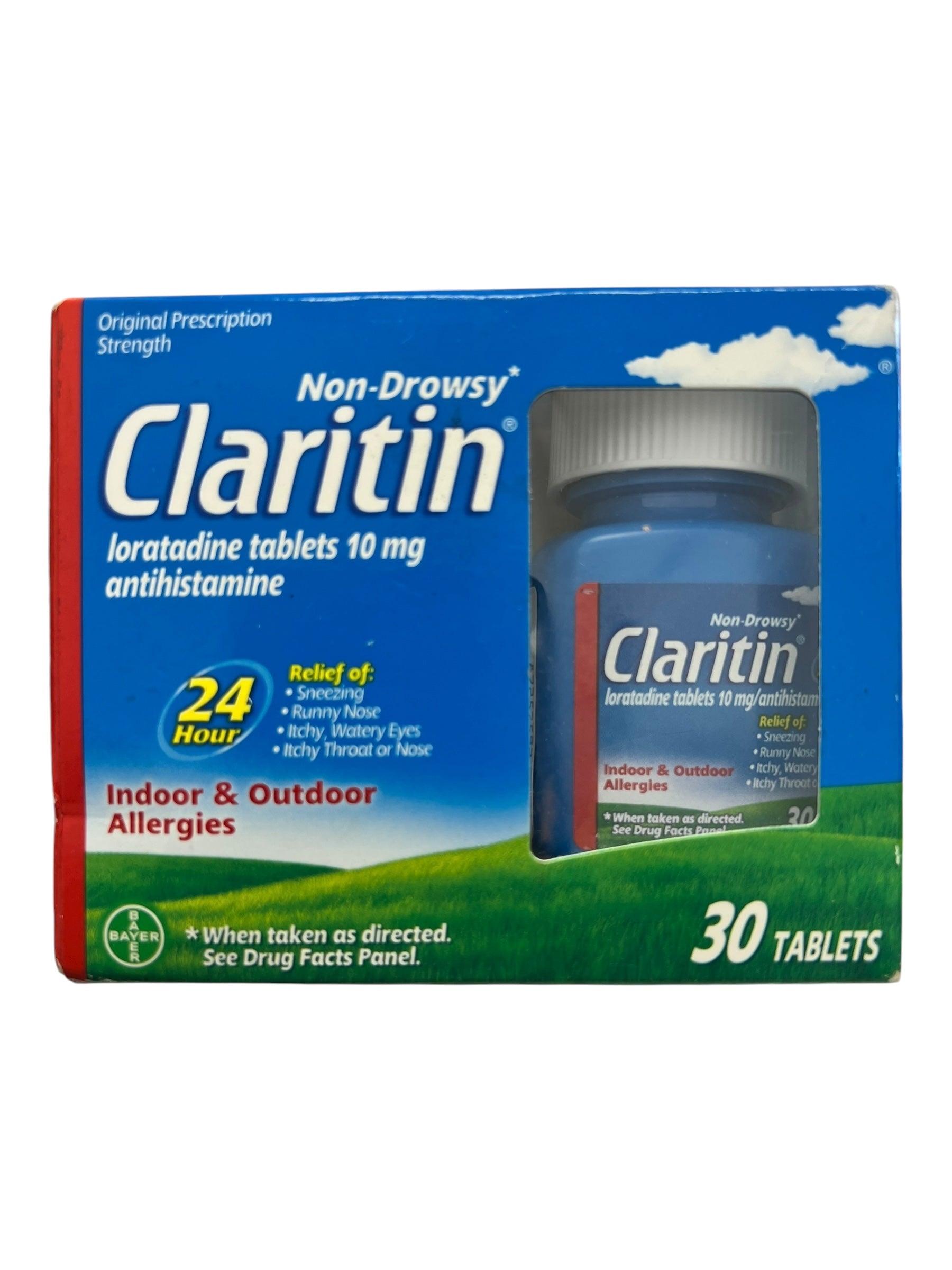 Claritin 24 Hour Non-Drowsy Allergy Medicine, Loratadine Antihistamine Tablets, 30 Ct - Exotic Pro
