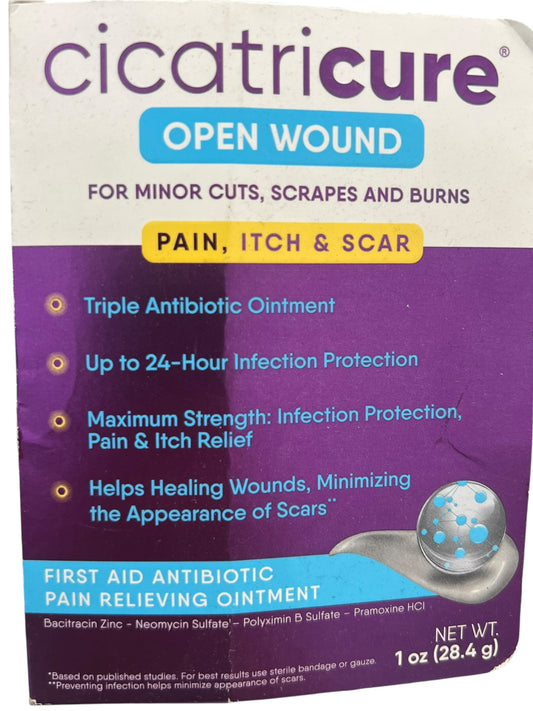 Cicatricure First Aid Antibiotic Ointment 1 oz | Relief for Cuts, Burns & Scars - Exotic Pro