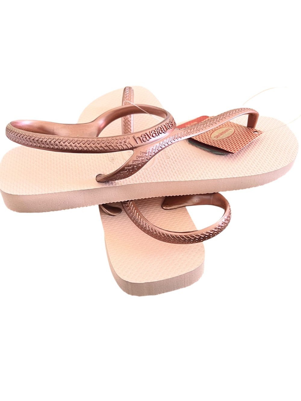 Havaianas Flash Urban Women's Slip-On Flip-Flops 7/8 Rose Gold - Exotic Pro