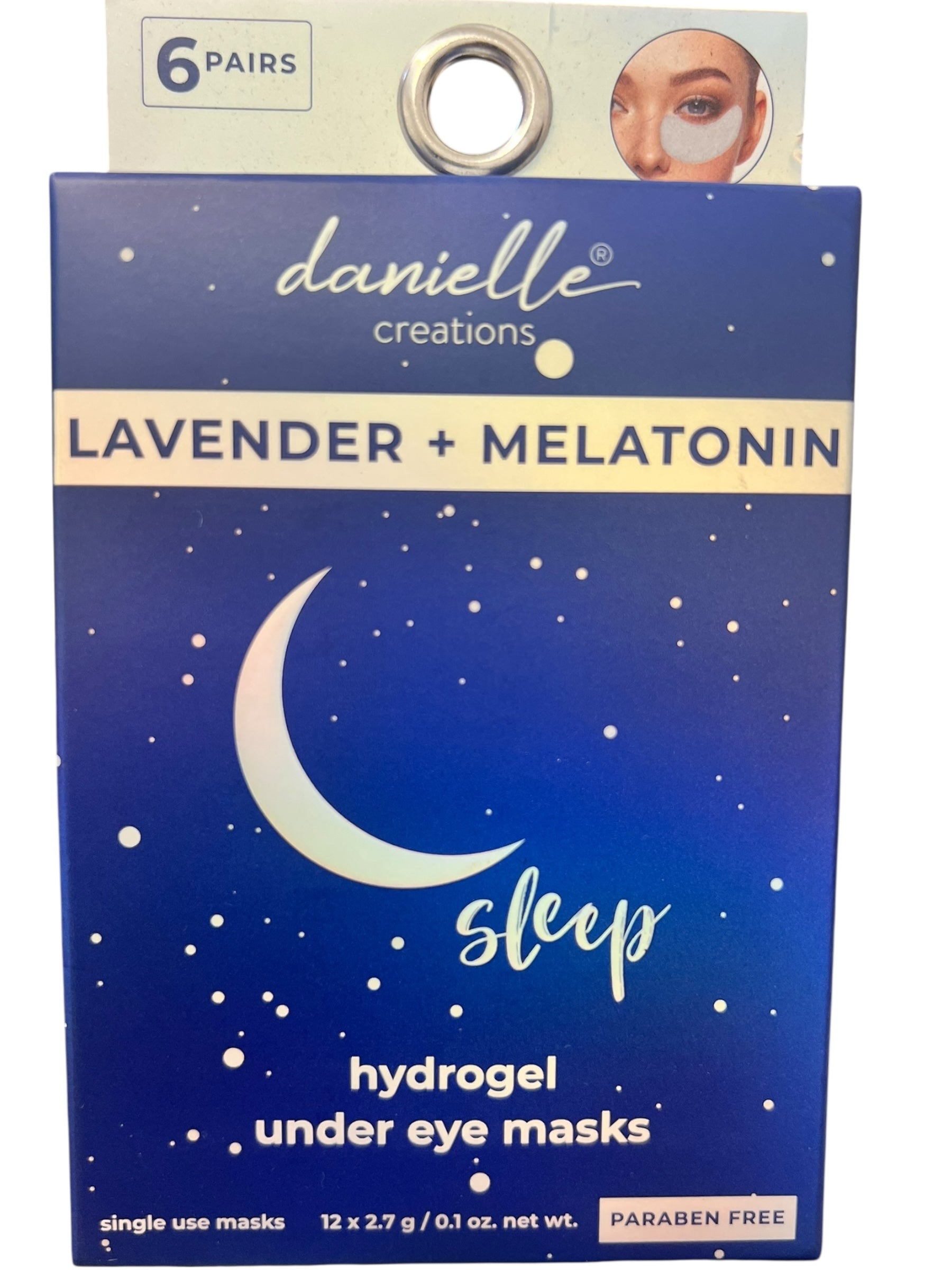 Danielle Lavender & Melatonin Under Eye Hydrogel Patches – 6 Count
