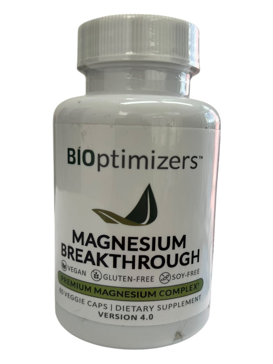 Magnesium Breakthrough 4.0 by BiOptimizers – 60 Capsules for Stress Relief