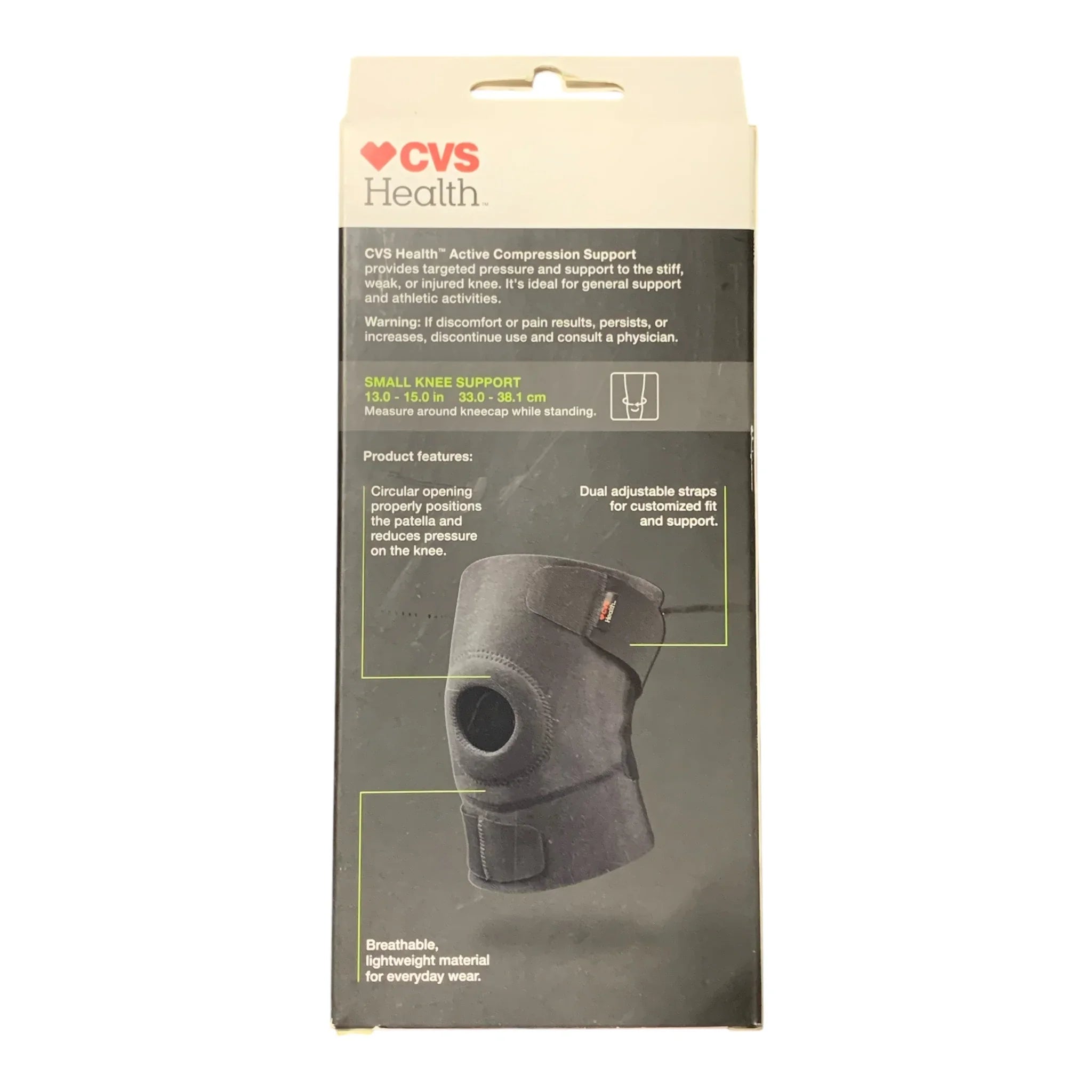 CVS Health Active Compression Knee Support - Small (SM) - Exotic Pro