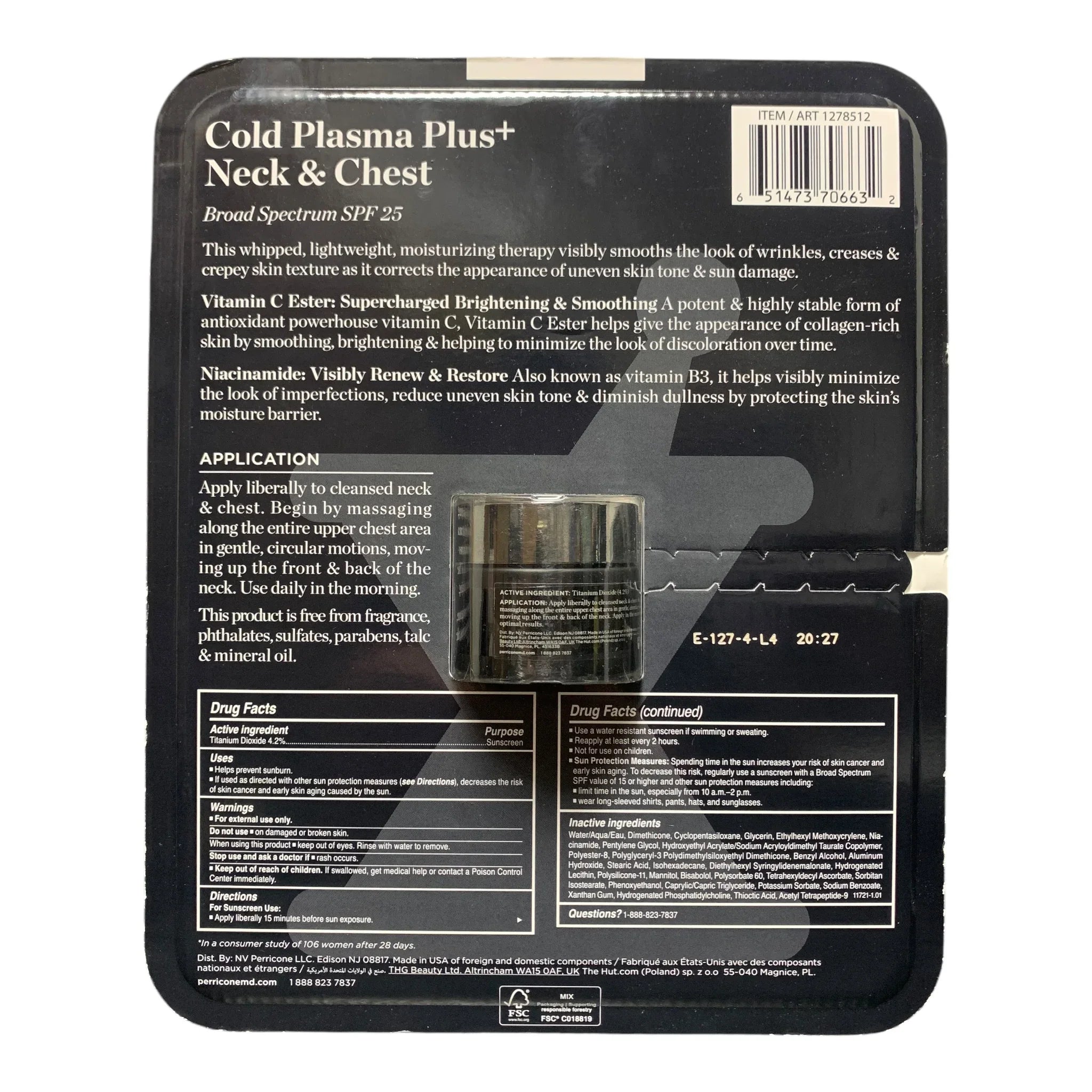 Perricone MD Cold Plasma Plus+ Neck & Chest SPF 25 - 1 oz - Exotic Pro