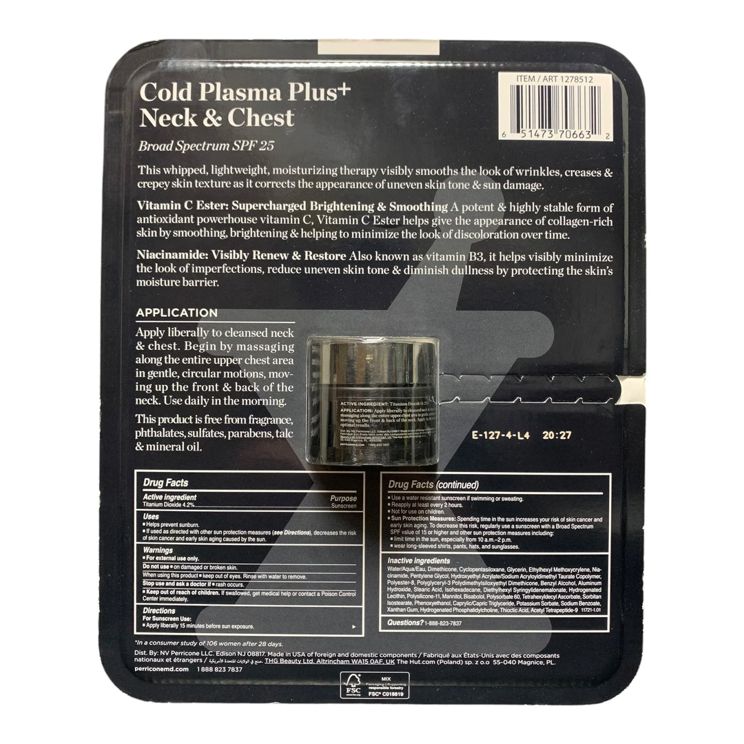 Perricone MD Cold Plasma Plus+ Neck &amp; Chest SPF 25 - 1 oz - Exotic Pro