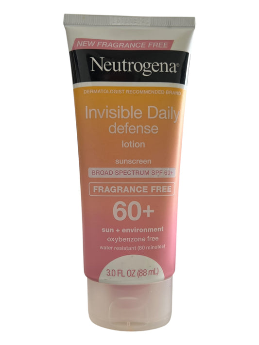 Neutrogena Invisible Daily Defense SPF 60+ Sunscreen Lotion, 3 oz