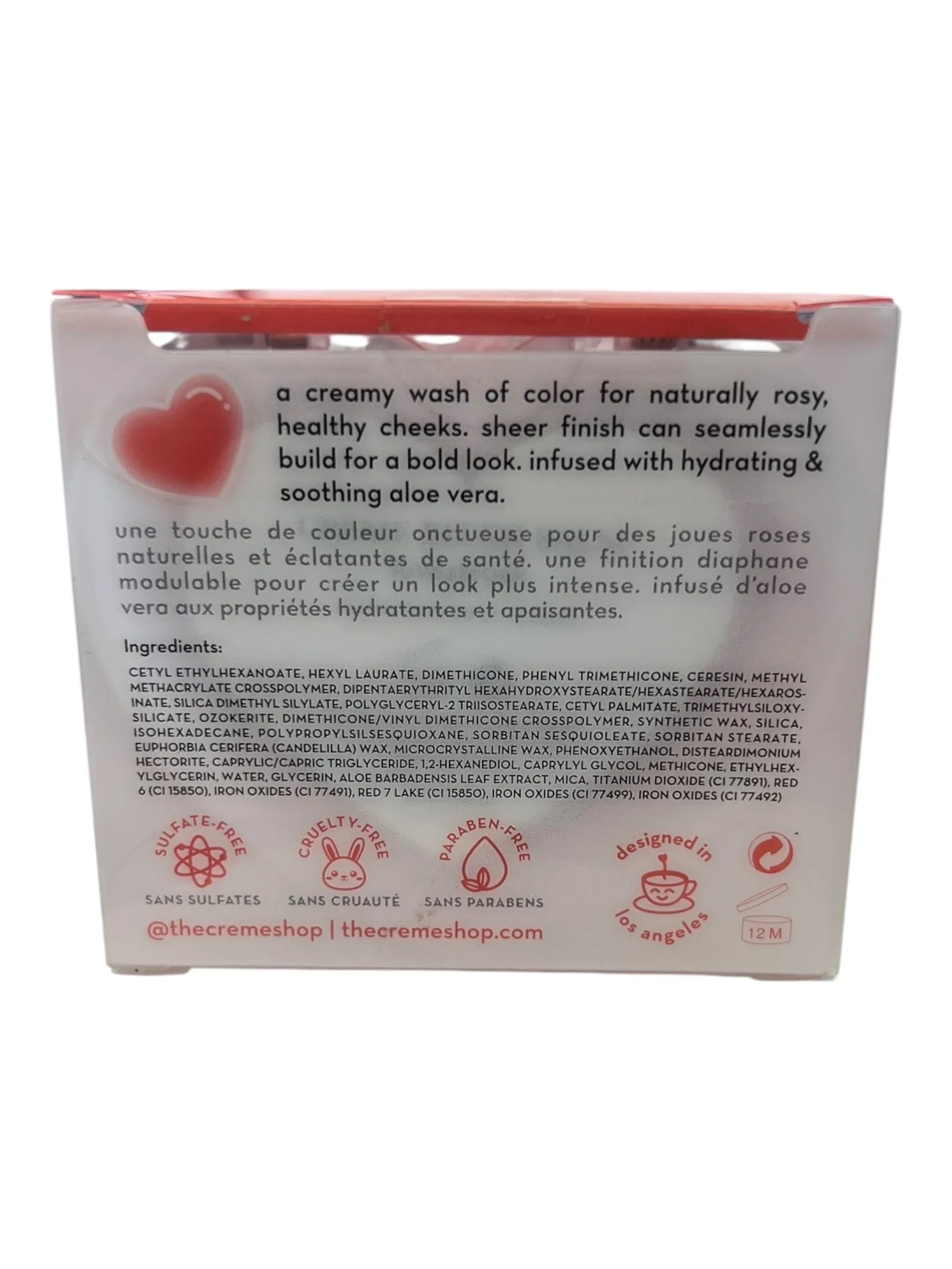 The Crème Shop Blush Balm – Love Struck, Cream Blush Stick - Exotic Pro