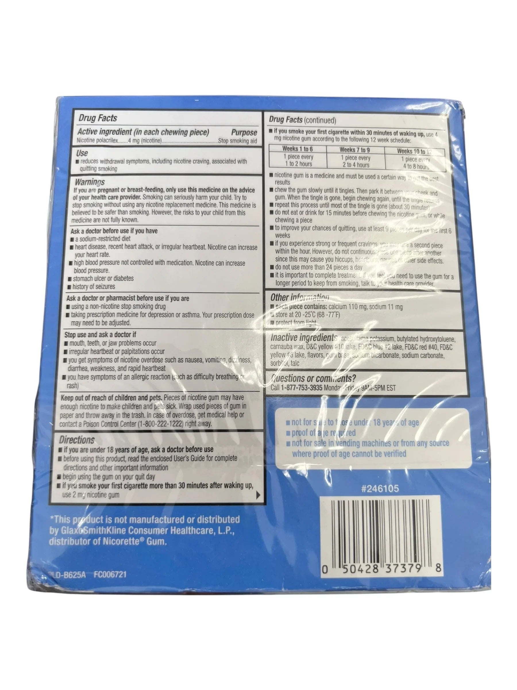 CVS Nicotine Gum 4mg Coated Original Flavor – 170 Pieces - Exotic Pro