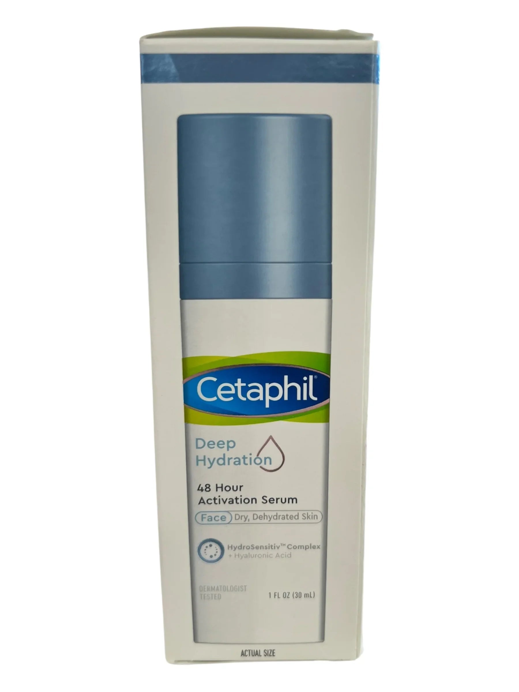 CETAPHIL Deep Hydration 48 Hour Activation Serum | 1 fl oz | 48 Hour Dry Skin Face Moisturizer for Sensitive Skin | With Hyaluronic Acid, Vitamin E & Vitamin B5 | Dermatologist Recommended - Exotic Pro