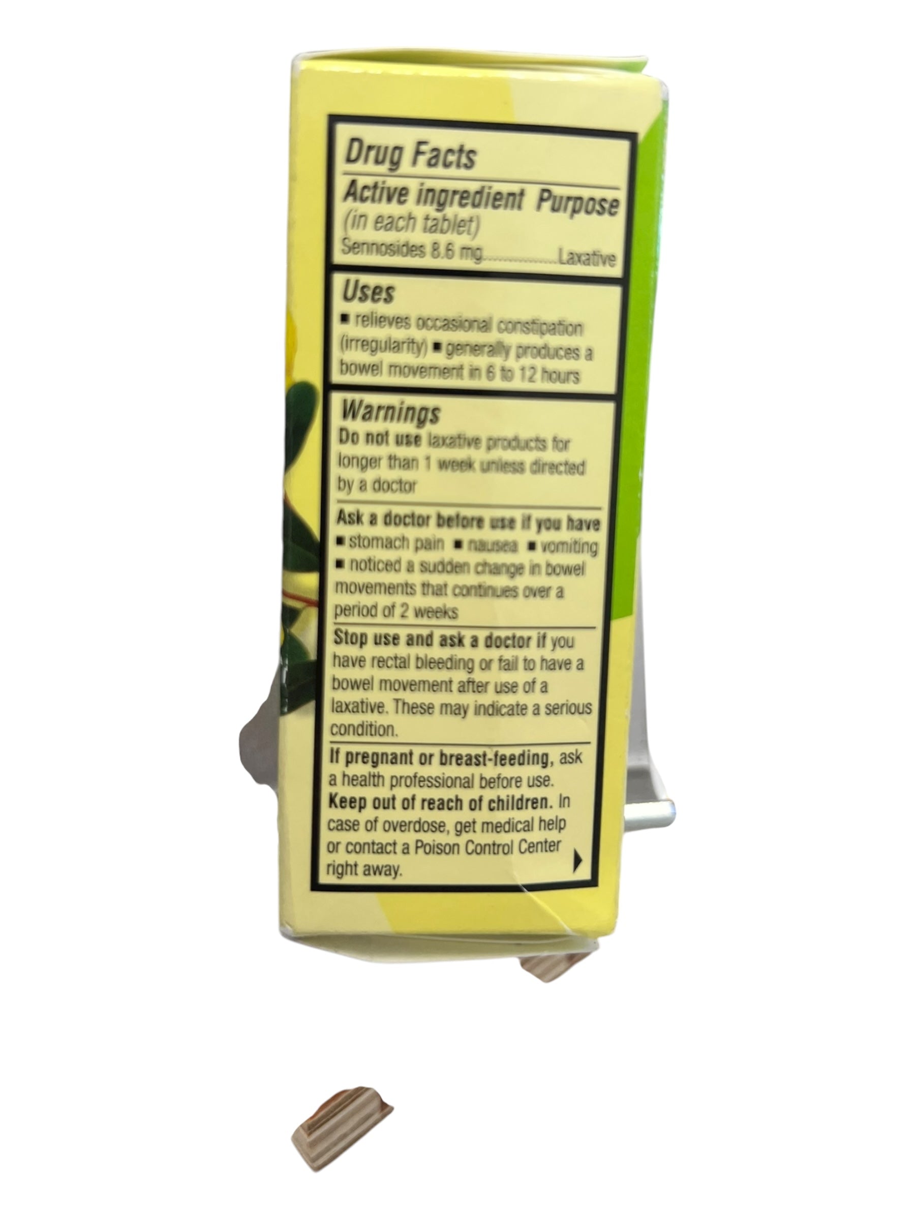 Senokot Natural Laxative – Regular Strength Tablets, 50 Count - Exotic Pro