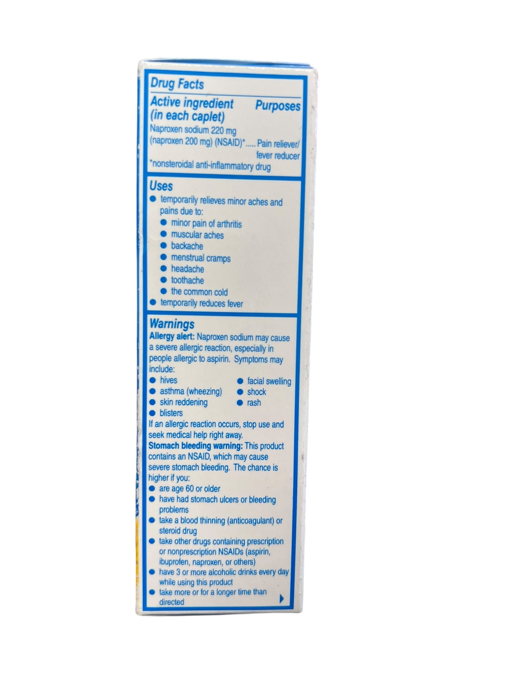 Aleve Pain Reliever & Fever Reducer Caplets with Naproxen – 200 Count - Exotic Pro