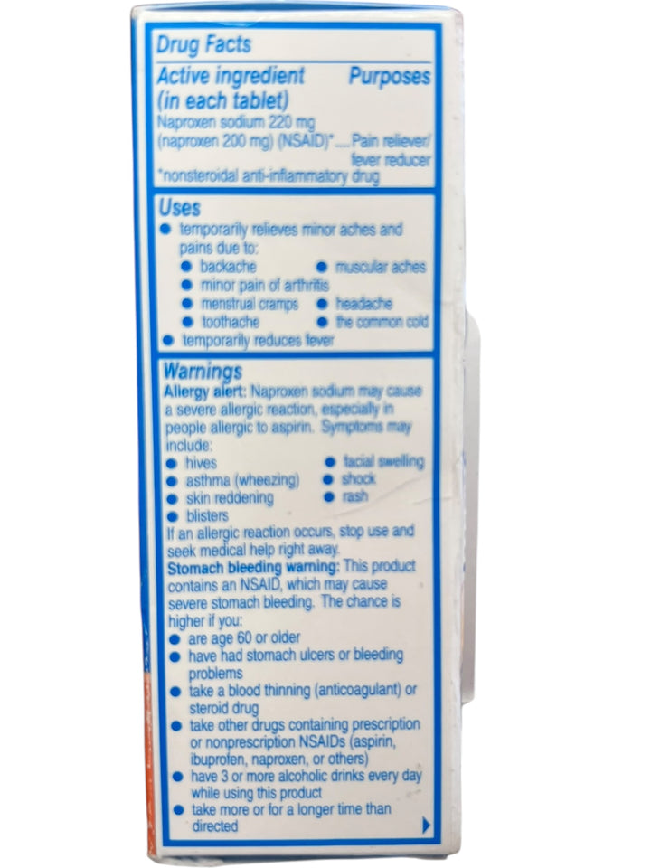 Aleve Back &amp; Muscle Pain Relief Naproxen Sodium Tablets – 50 Count - Exotic Pro
