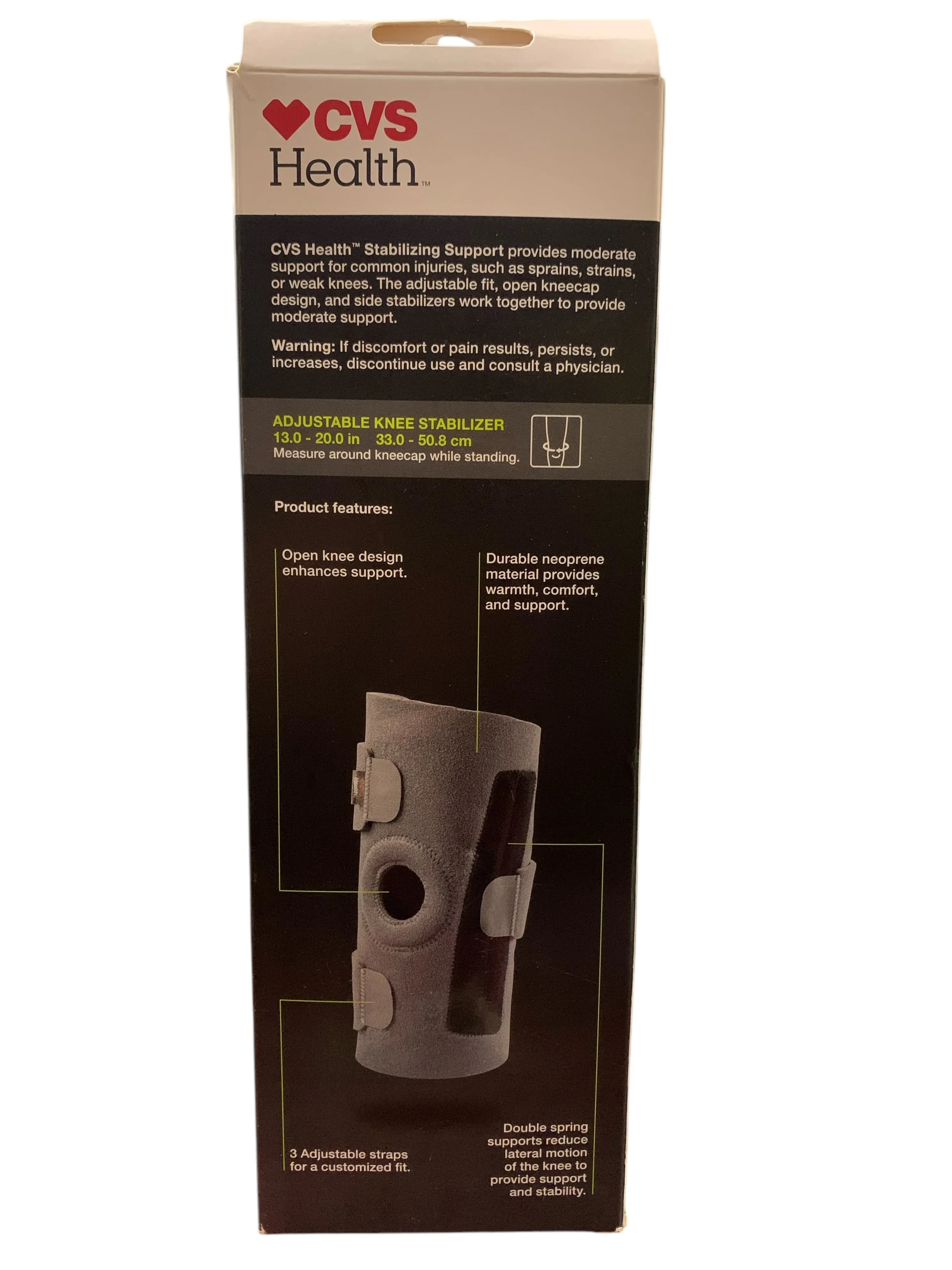 CVS Adjustable Stabilizing Knee Support - One Size, Moderate Support - Exotic Pro