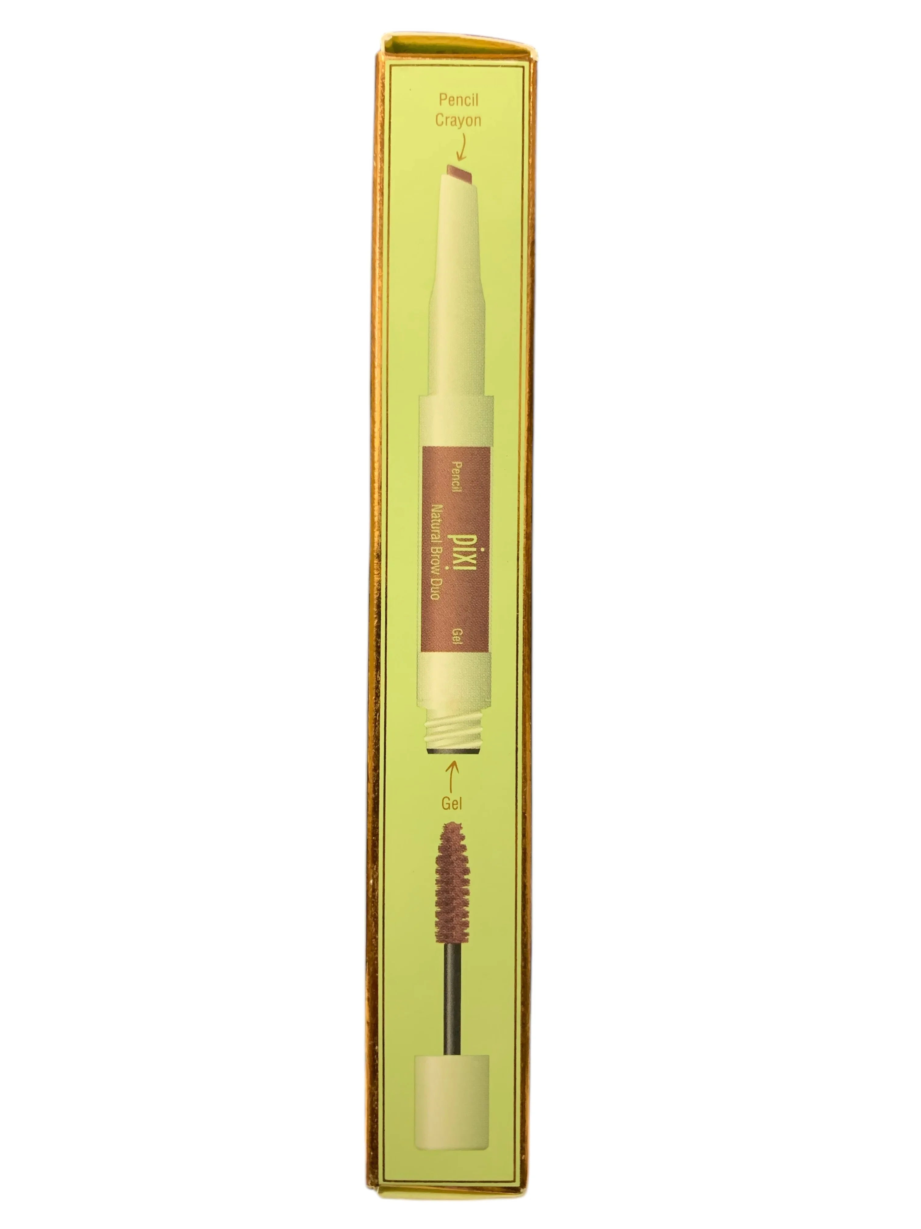 Pixi by Petra Natural Brow Duo 2-in-1 - Deep Brunette, 0.007 oz - Exotic Pro