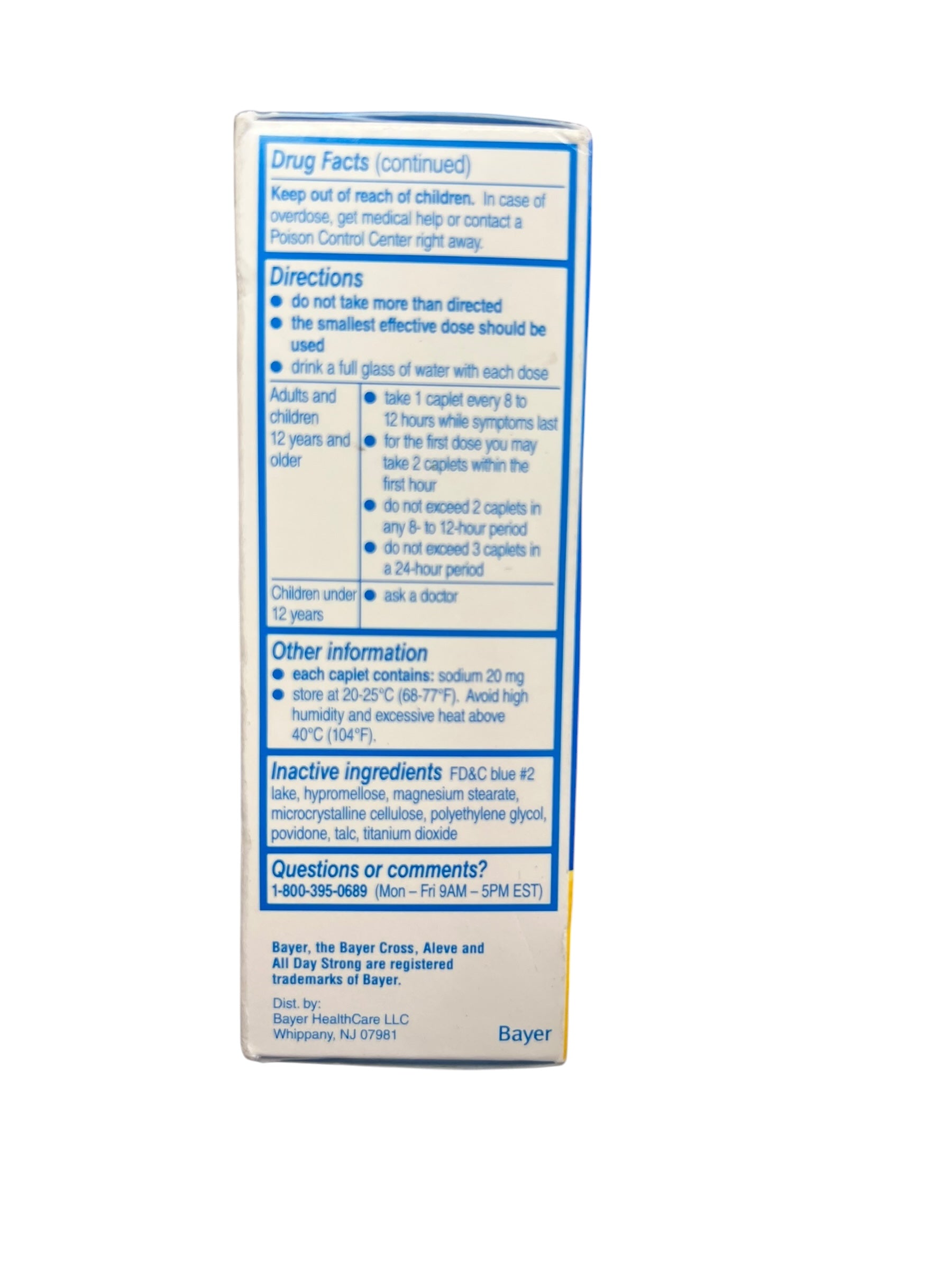 Aleve Pain Relief Caplets with Naproxen Sodium – 90 Count - Exotic Pro