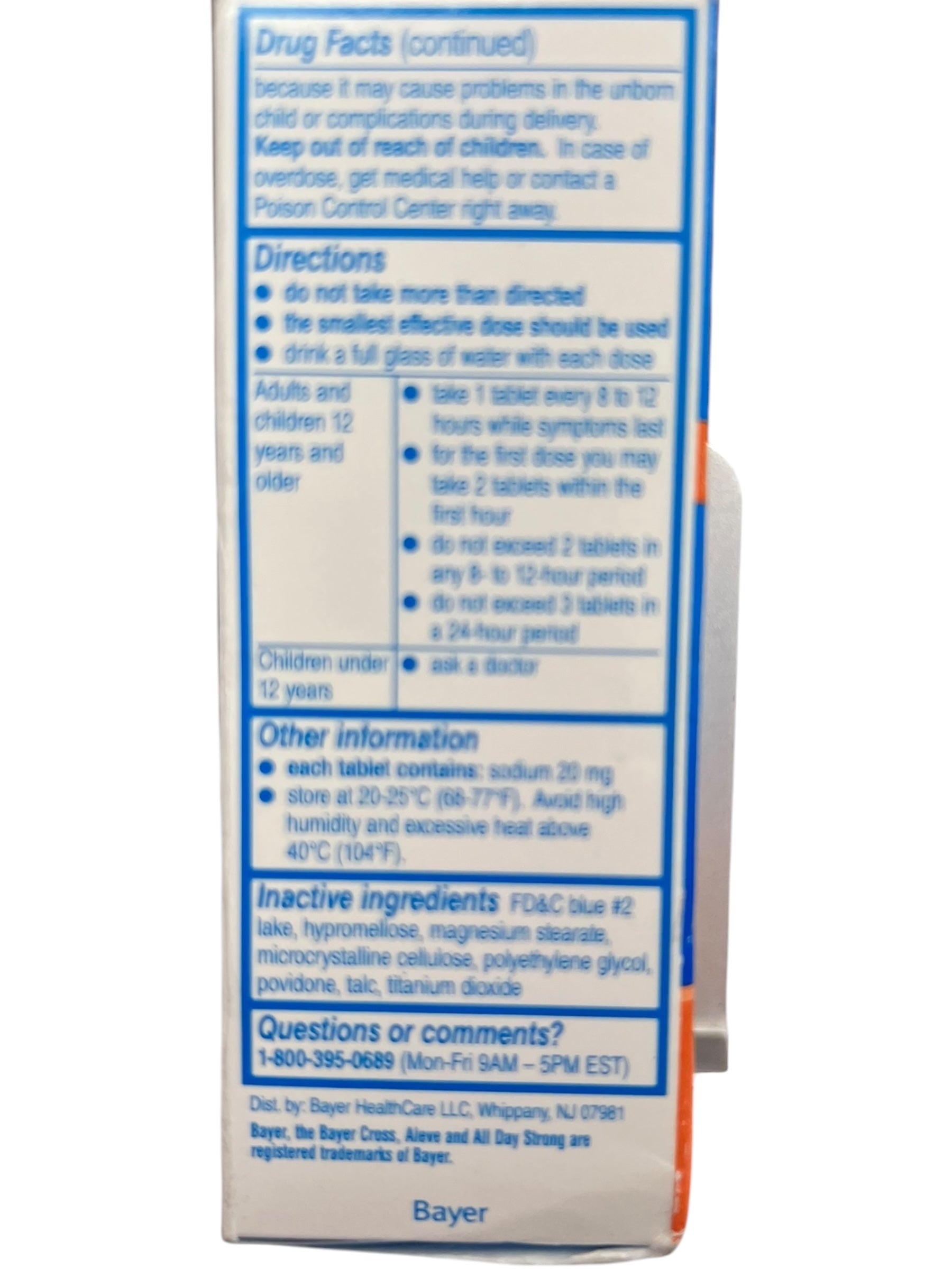 Aleve Back & Muscle Pain Relief Naproxen Sodium Tablets – 50 Count - Exotic Pro