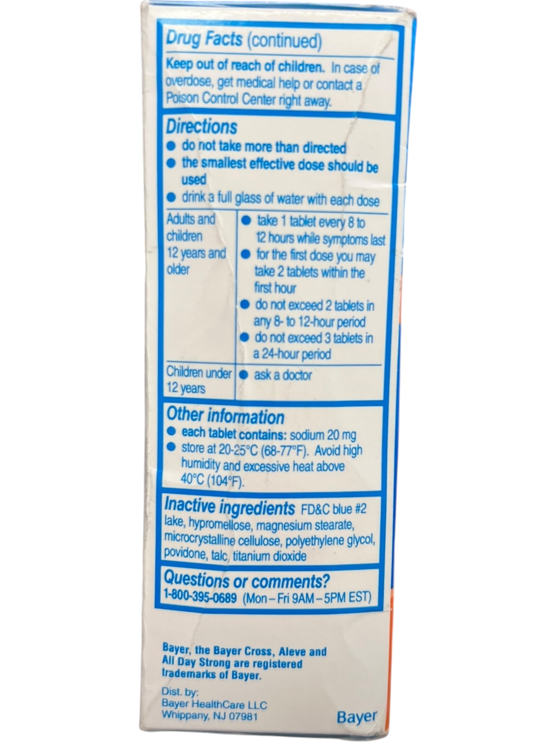 Aleve Back & Muscle Pain Relief Naproxen Sodium Tablets – 90 Count - Exotic Pro