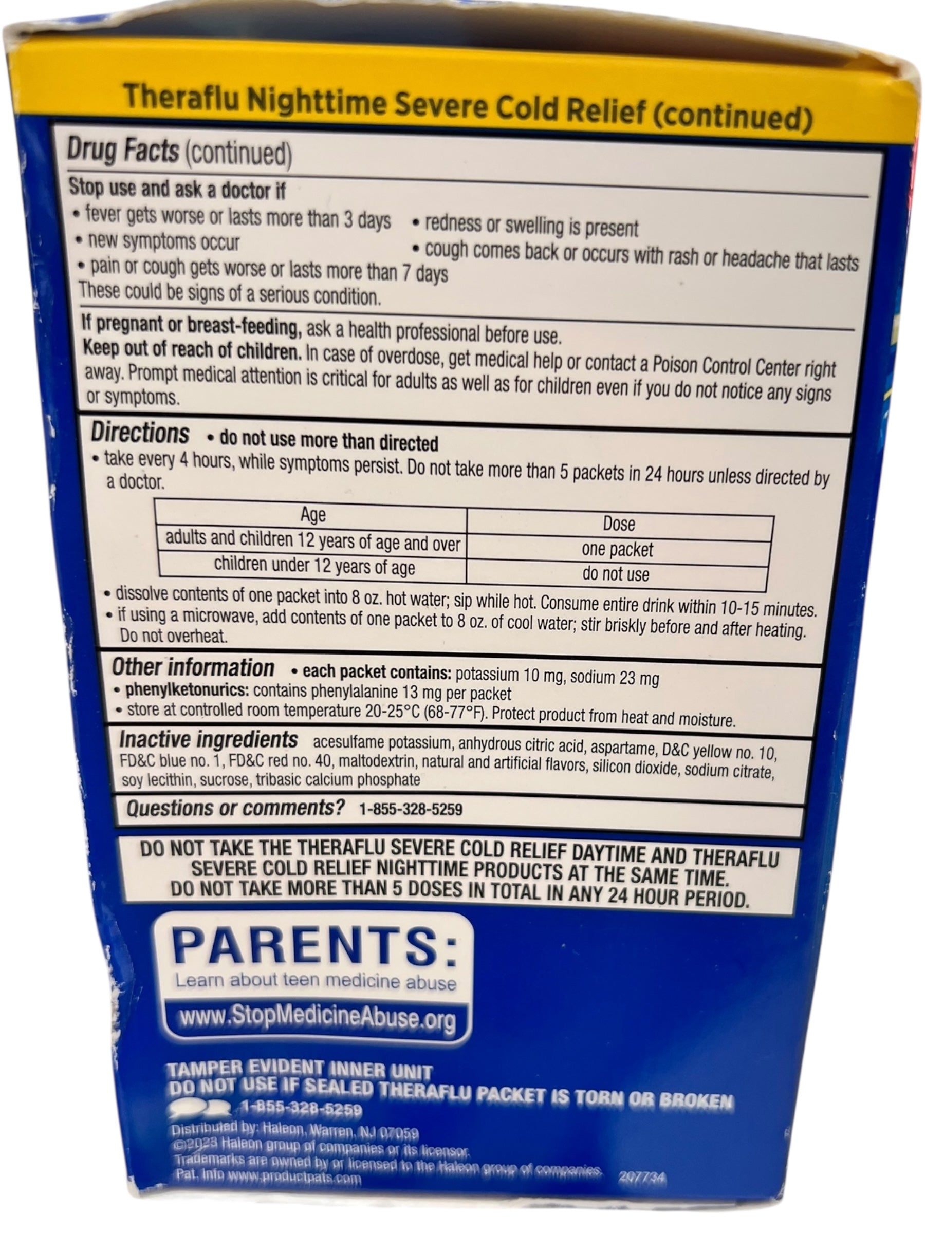 Theraflu Severe Cold & Flu Powder – Day/Night Honey Lemon, 12 Ct - Exotic Pro
