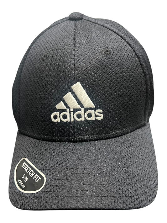 Adidas Men's AEROREADY Hat – Black/White Stretch-Fit (S/M)