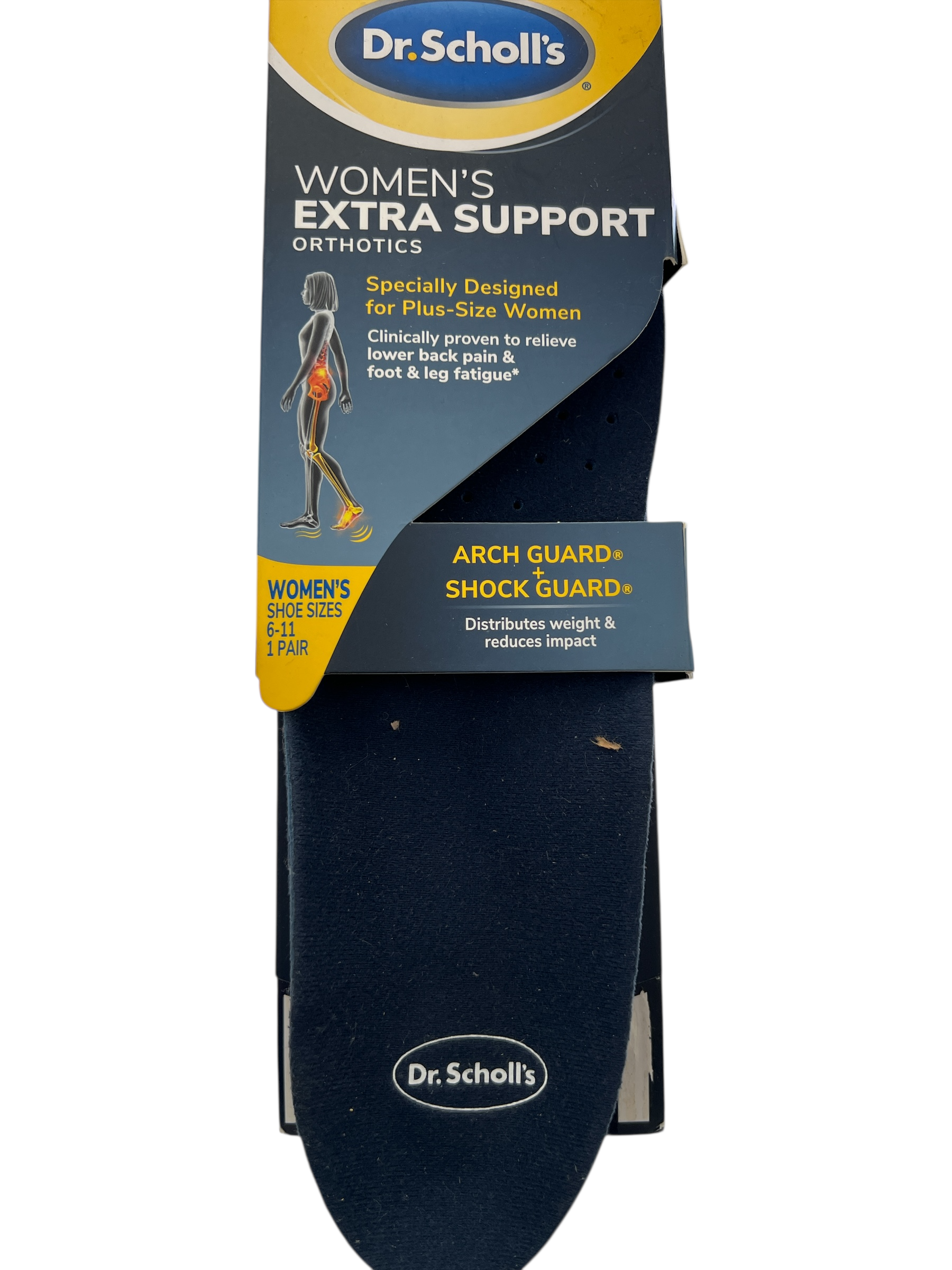 Dr. Scholl's Extra Support Orthotics for Women – Pain Relief, Size 6–11