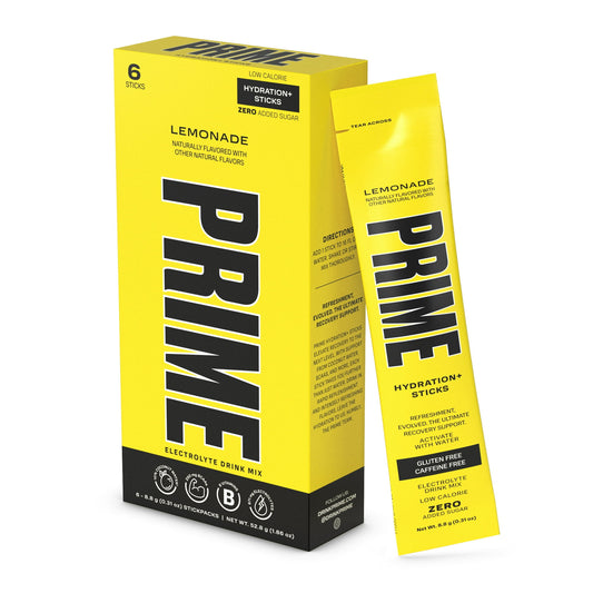 Prime Hydration Stick Pack – Lemonade, 6 Ct | Electrolyte Drink Mix