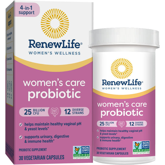 Renew Life Women’s Probiotic – Digestive & Vaginal Health, 30 Capsules