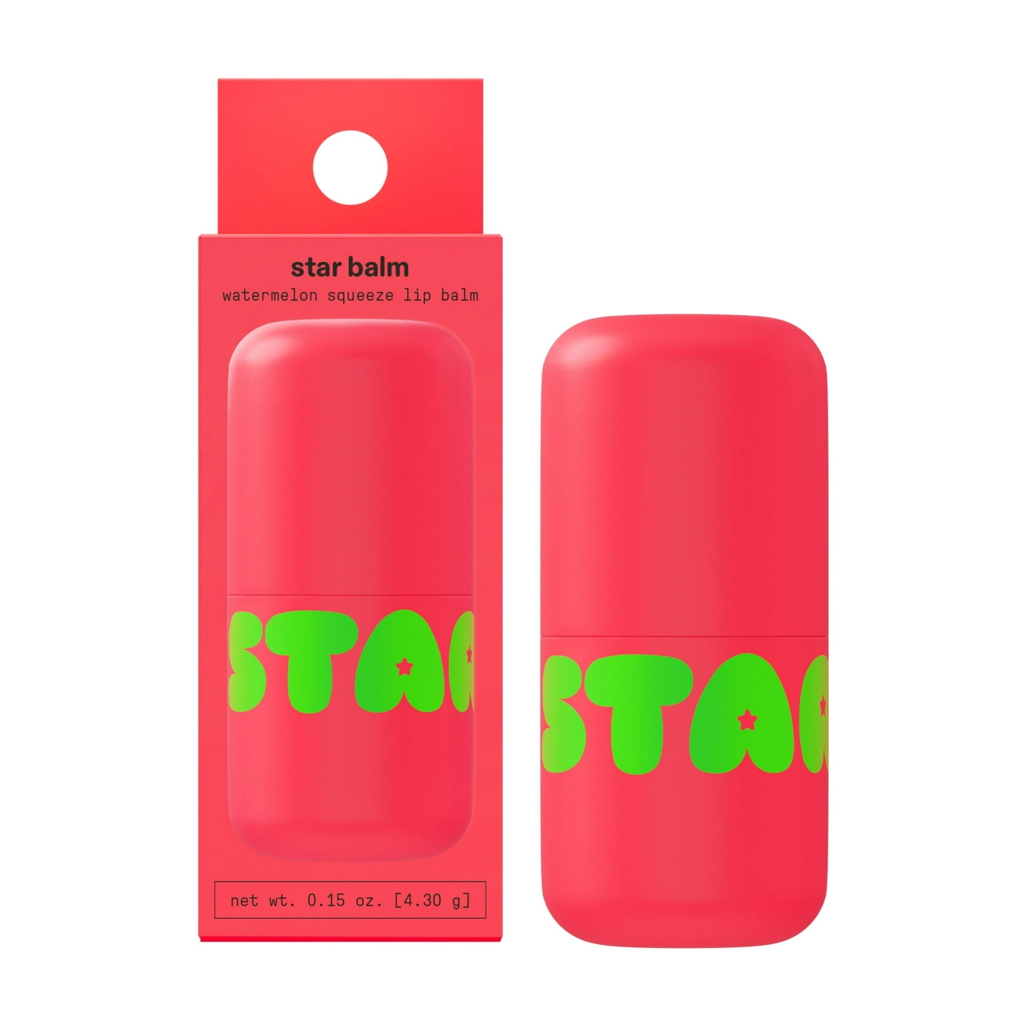 Starface Star Balm Watermelon Lip Balm – Hydrating Lip Care, 0.15 oz - Exotic Pro